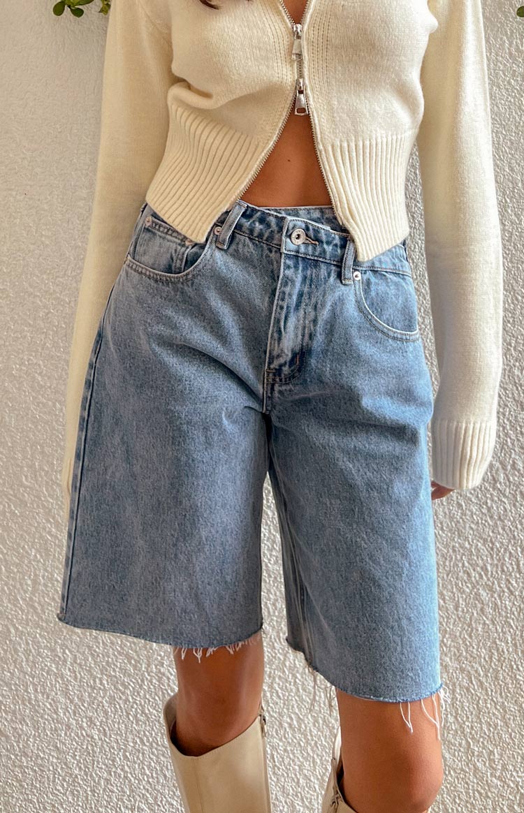 Ginger Light Blue Wash Denim Jorts