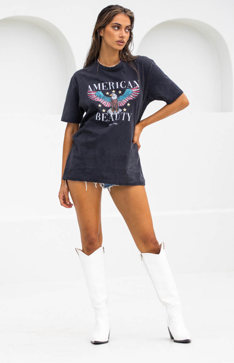 American Beauty T-Shirt Washed Black