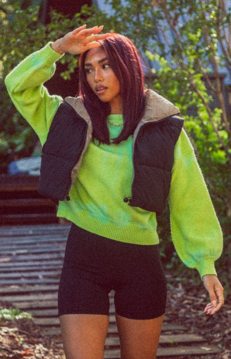 Overland Bleach Sweater Green