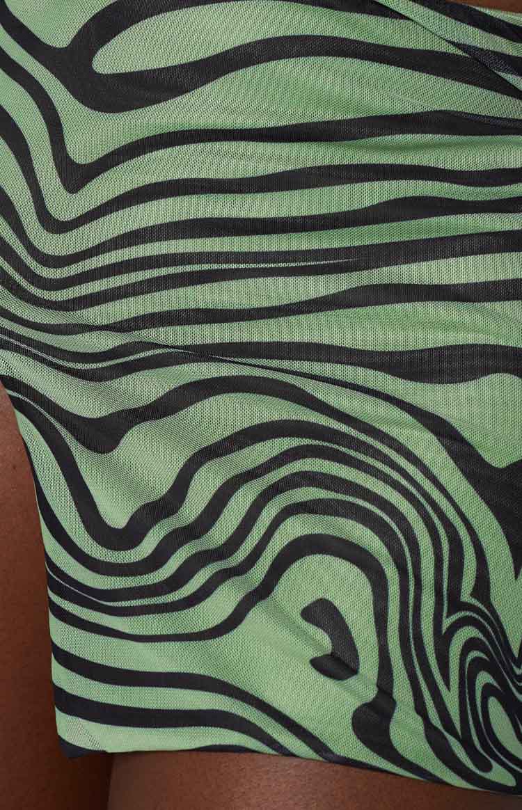 Rosalie Green Mini Skirt