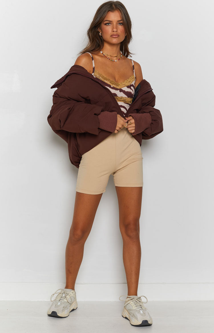 Remi Puffer Jacket Chocolate