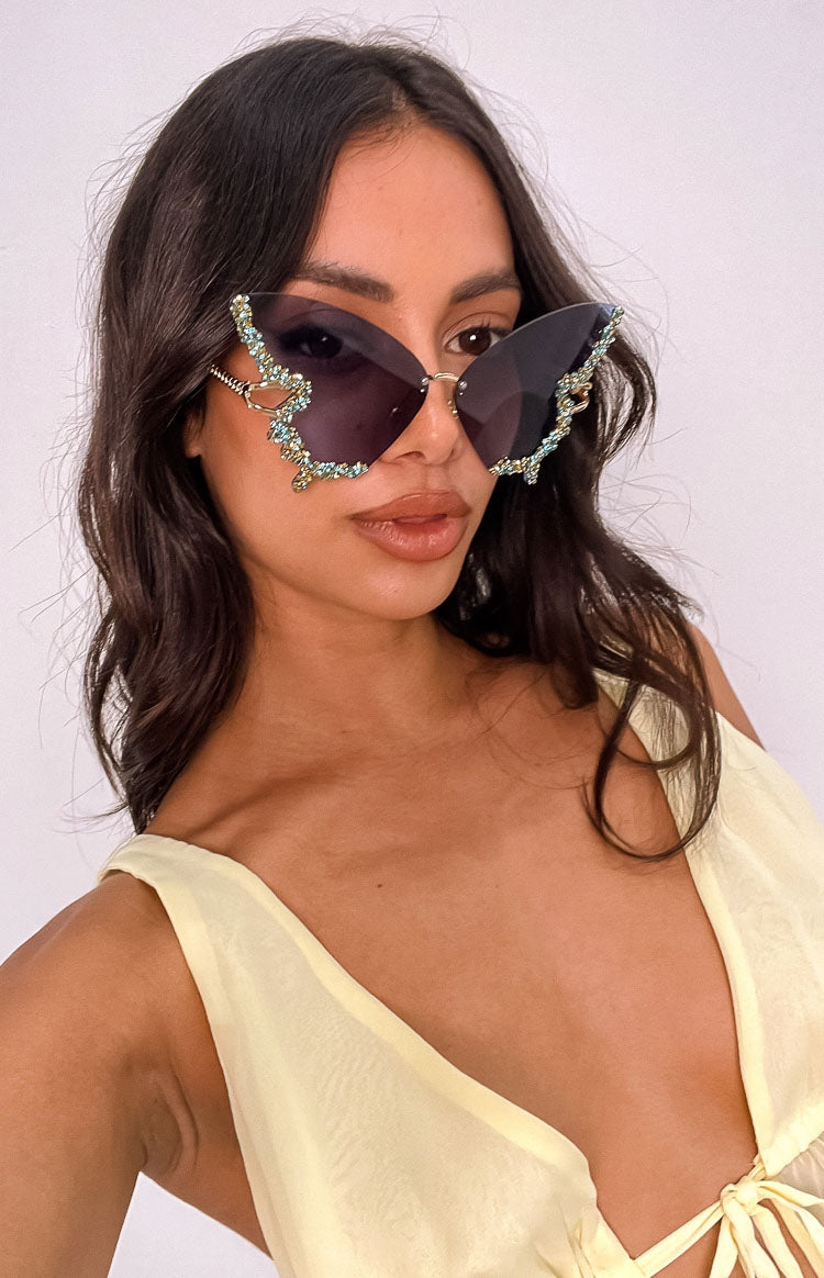 Bodhi Blue Butterfly Sunglasses
