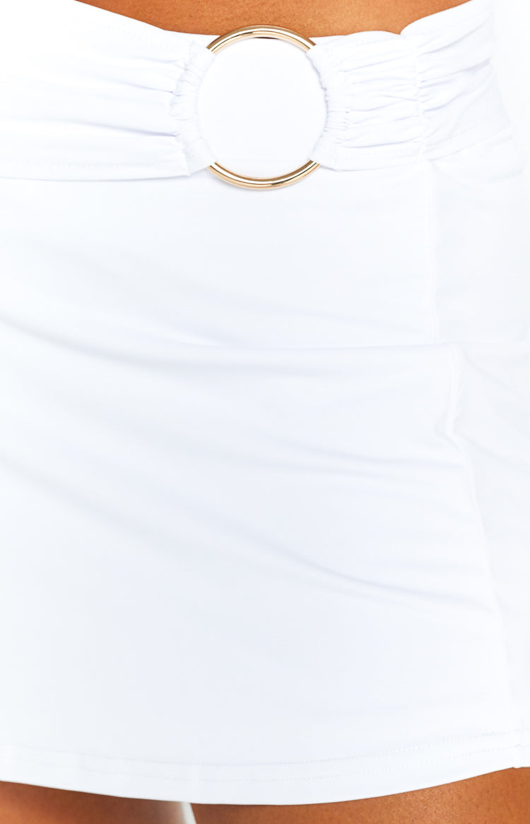 Honey White Mini Skirt