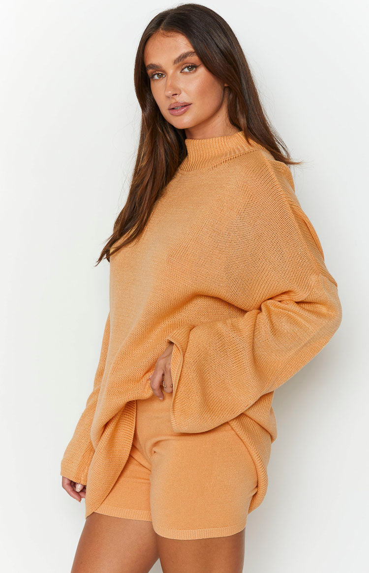 SNDYS Seeker Mango Knit Top