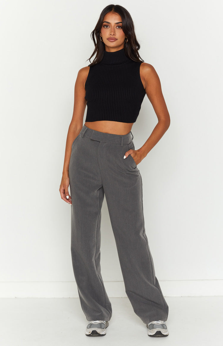 Halo Black Knit Tank