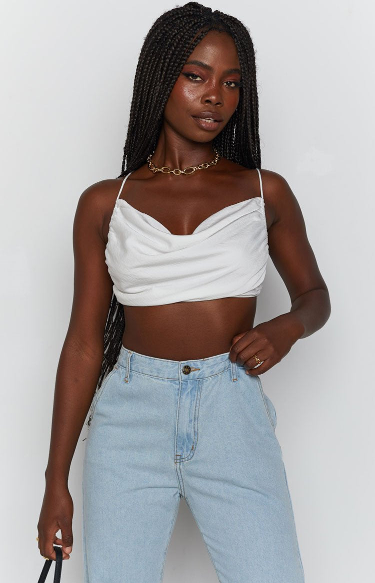 Lioness Born To Be Wild Crop Top White