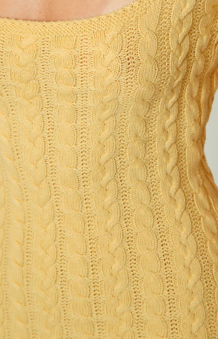 Cable Yellow Mini Dress