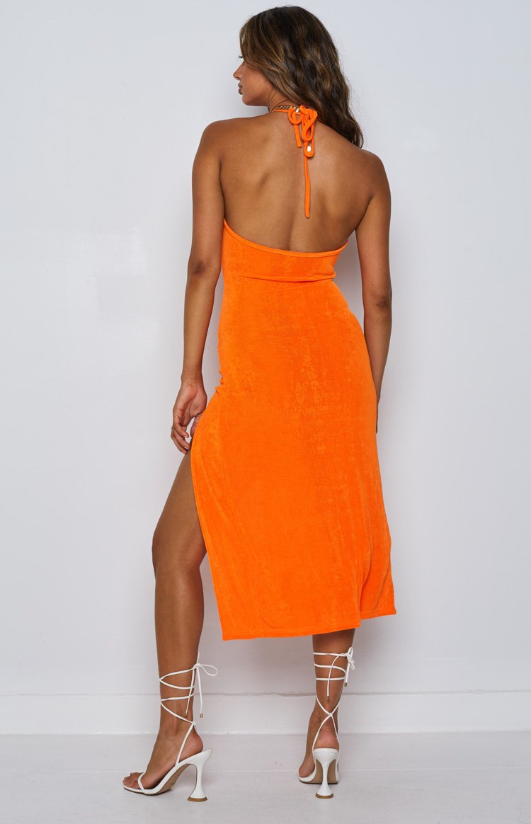 Helena Midi Dress Orange