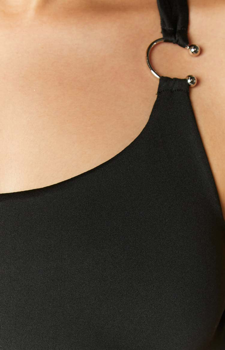 Vianna Black Mini Dress