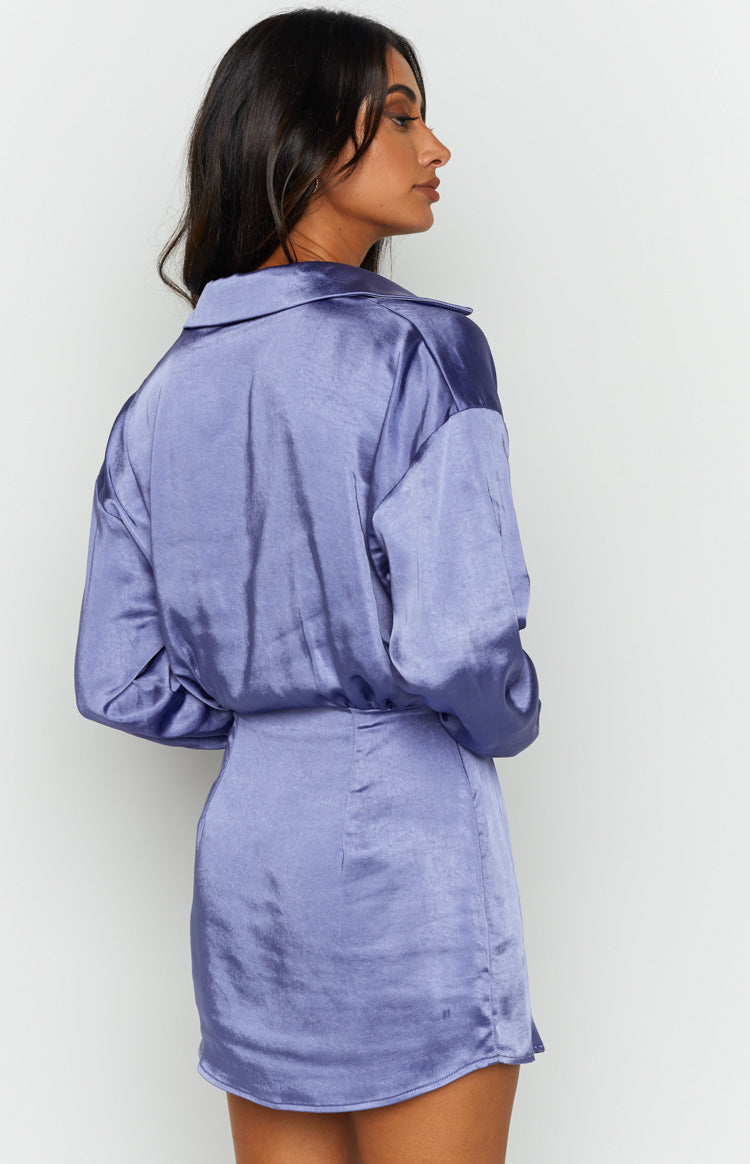 Deeper Water Mini Dress Blue