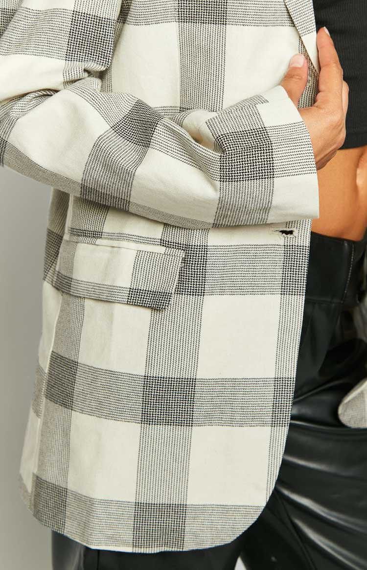 Flowers Check Blazer