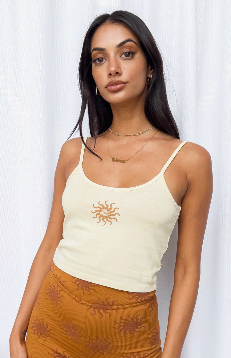 Thrills Solstice Hemp Sunlight Crop Bound Tank