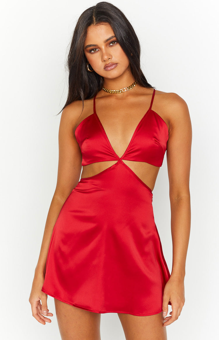 Fireworks Red Mini Dress