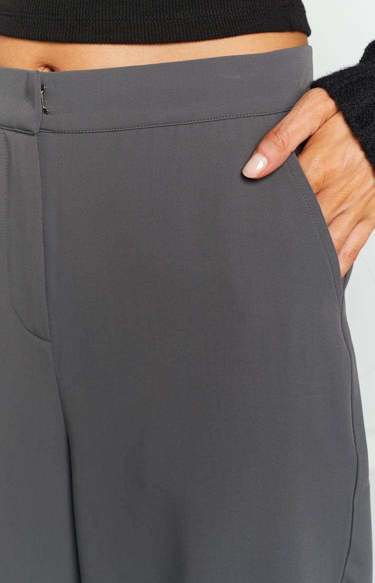 Seneca Slate High Waisted Pants