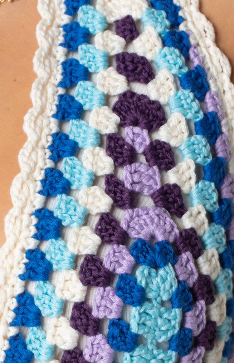 Harmon Crochet Dress Blue