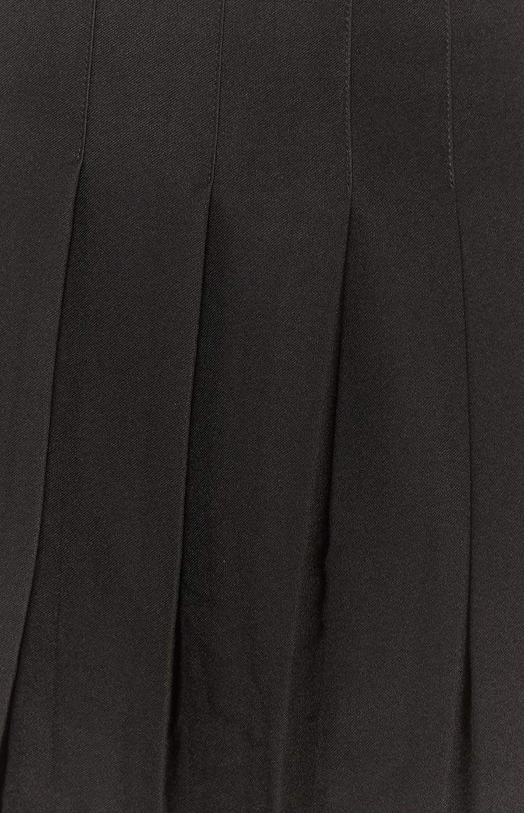 Tatiana Black Pleated Mini Skirt