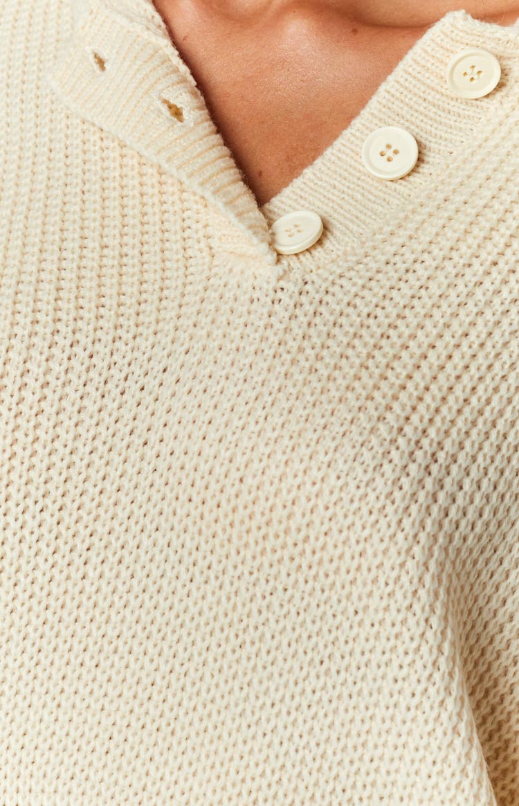 Reid Cream Collared Jumper