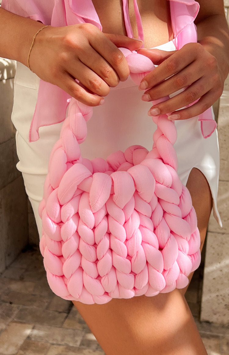 Marta Pink Crochet Bag