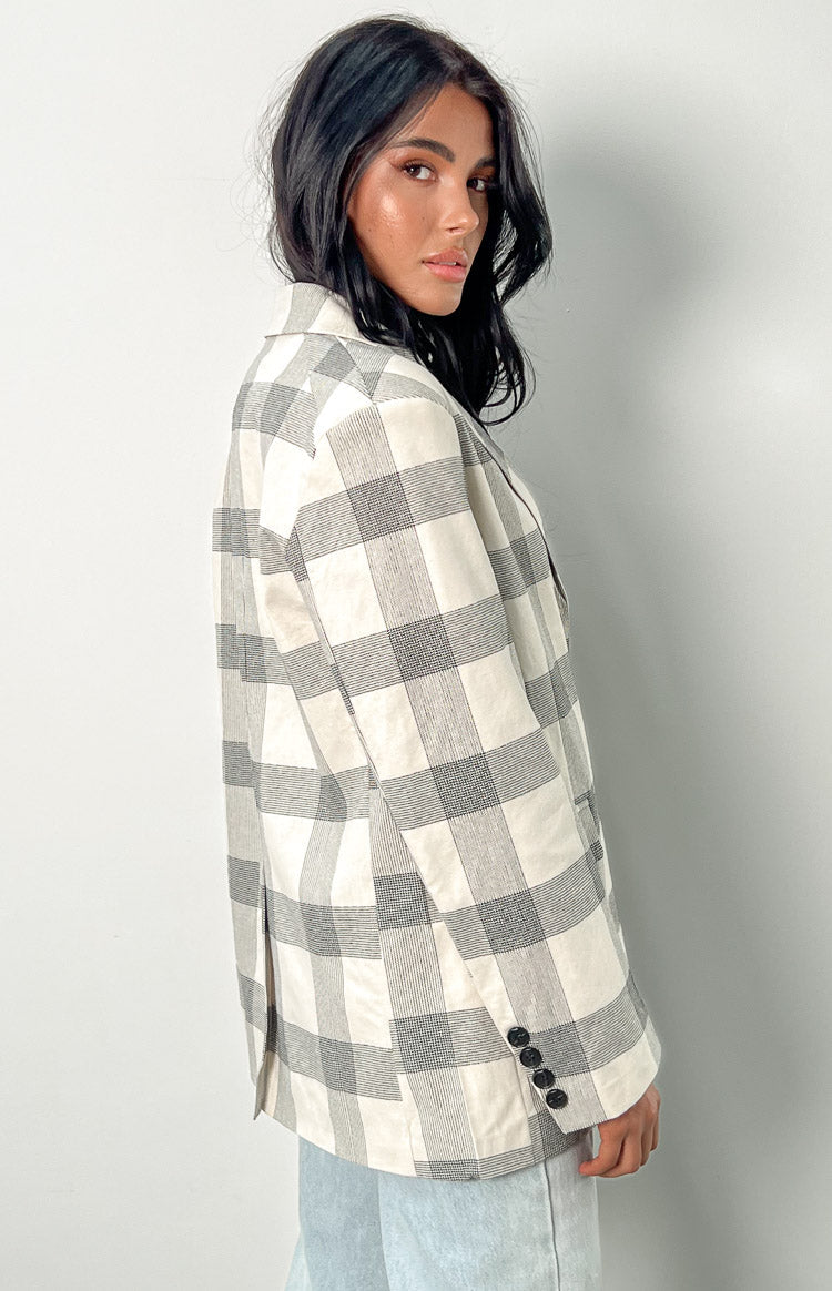 Flowers Check Blazer