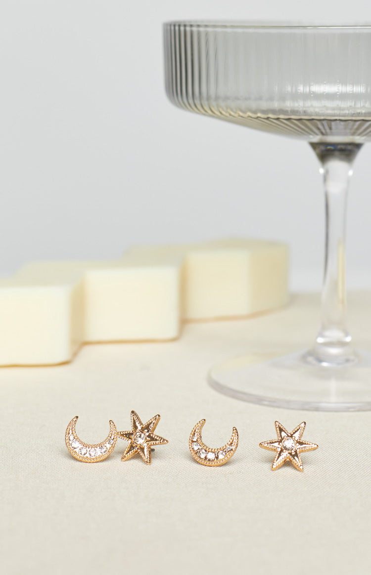 Eclat Stars and Moons Earring Set