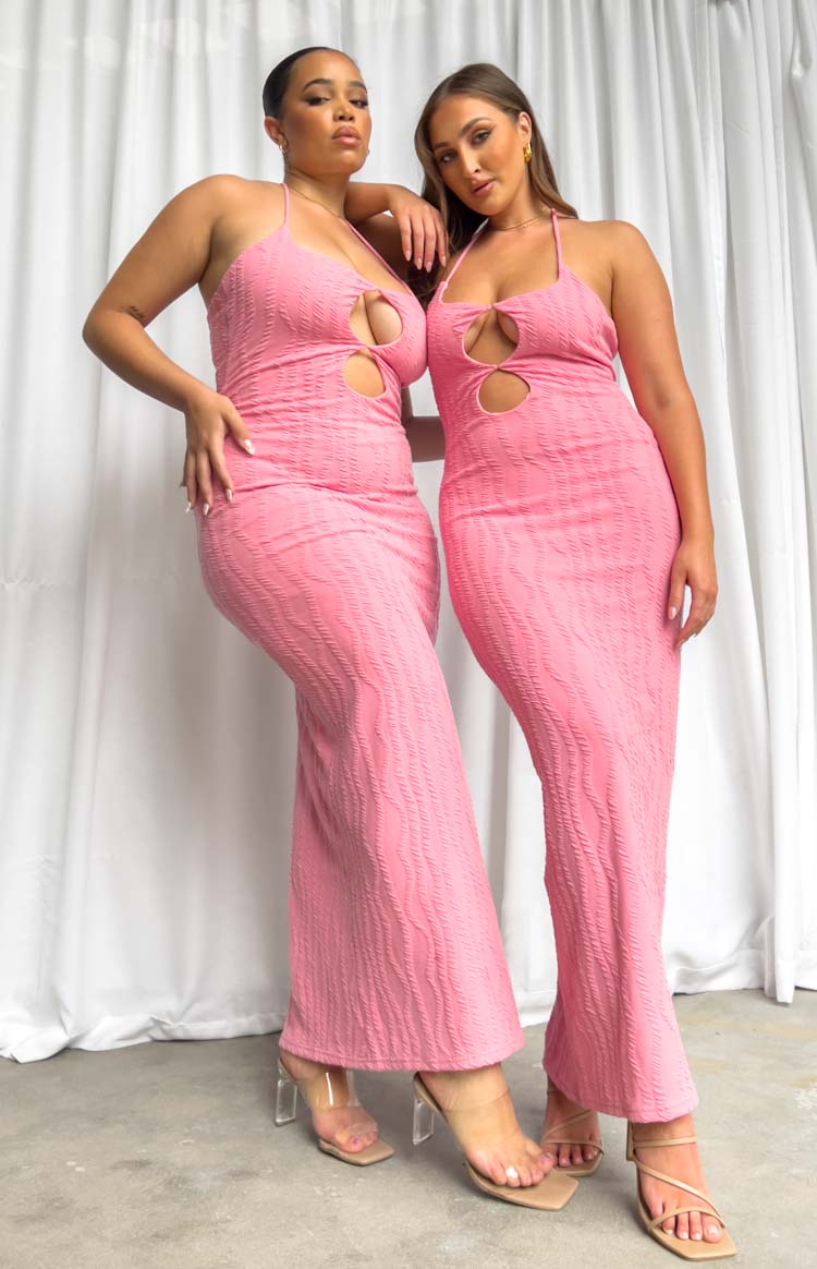Mandy Pink Maxi Dress