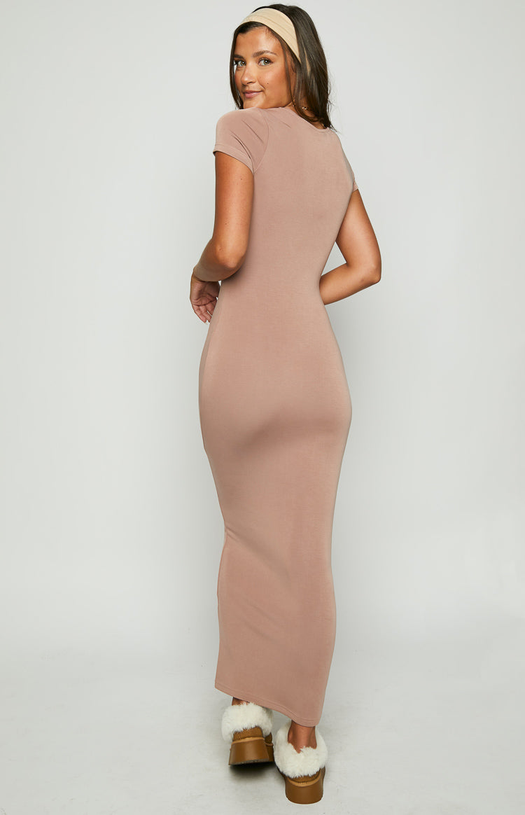 Raya Taupe Maxi Dress