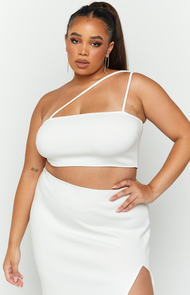 Hunter White Crop Top