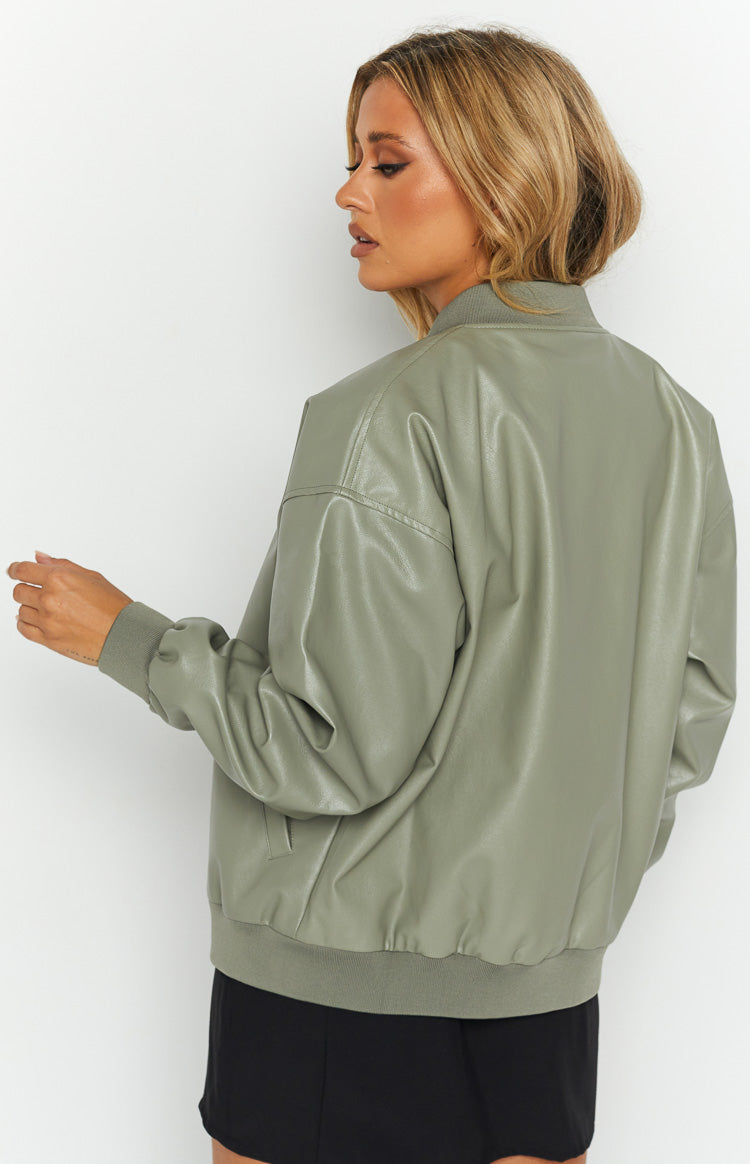 Steven Green PU Bomber Jacket