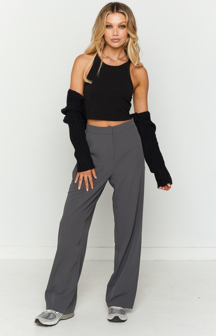 Seneca Slate High Waisted Pants