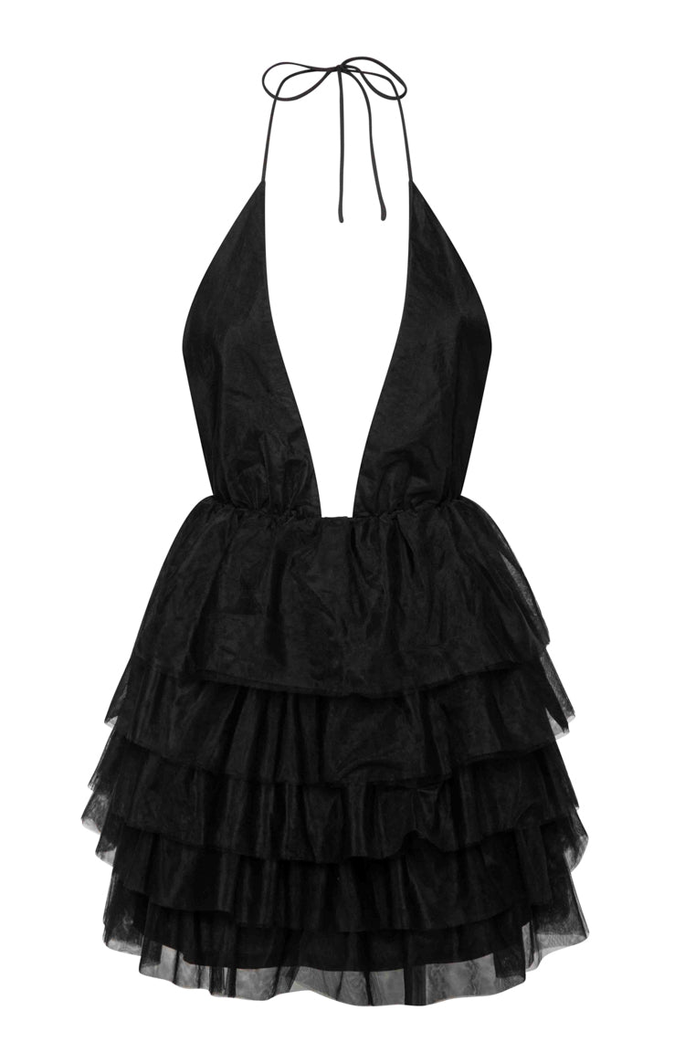 Party Favour Black Mini Dress