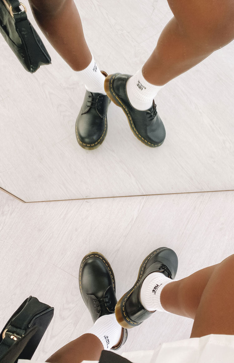 Dr. Martens DMC Black Smooth Leather Shoes