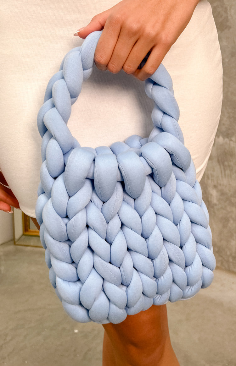 Marta Blue Crochet Bag