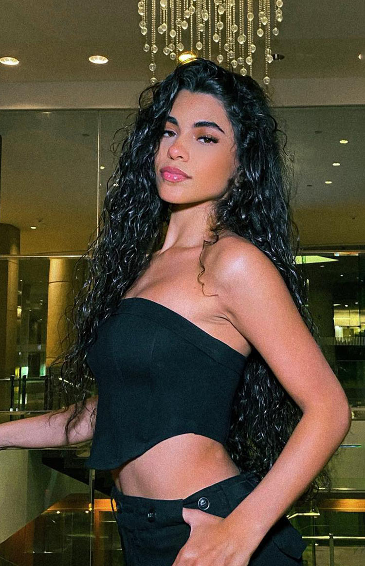 Bobbi Black Strapless Corset Top