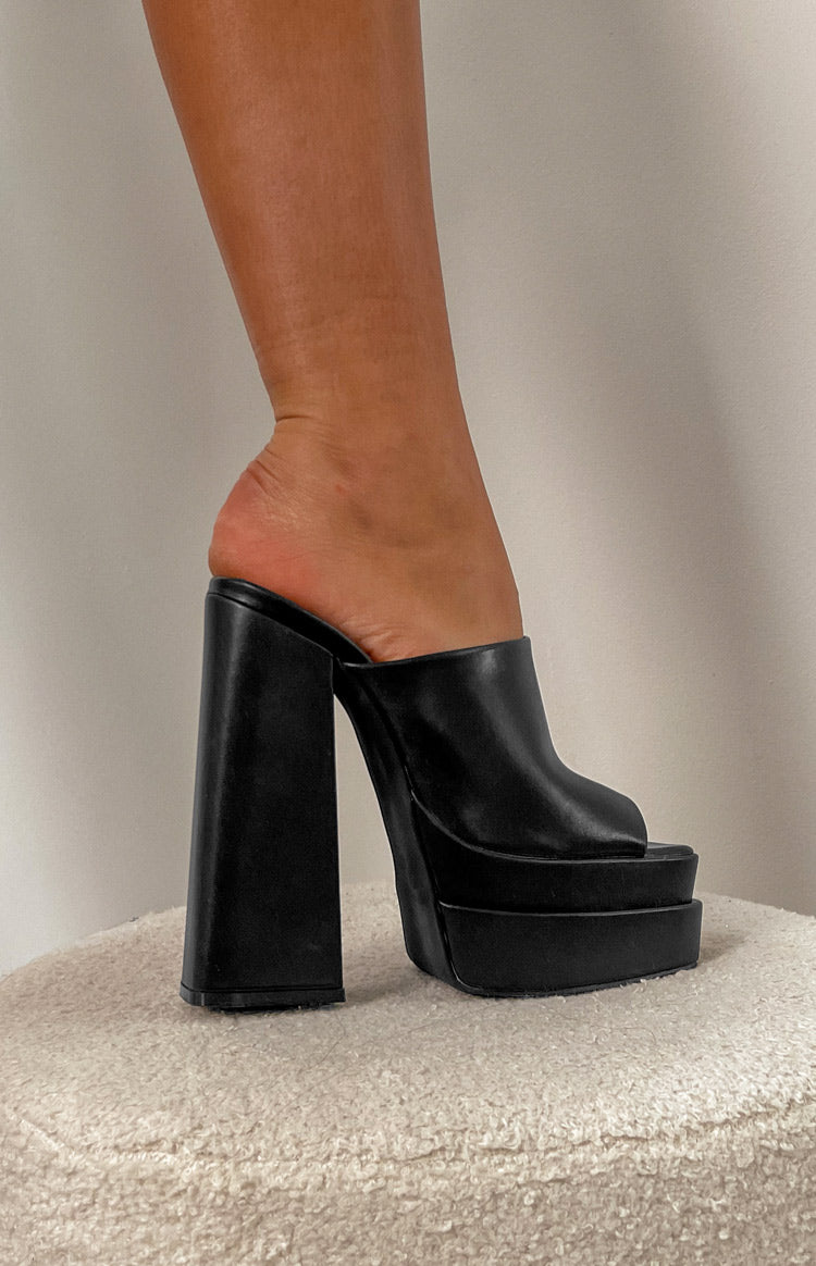 Therapy Villain Black Platform Heels
