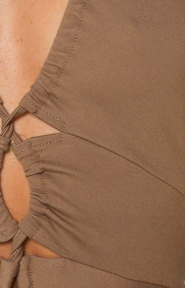 Caroline Midi Dress Brown