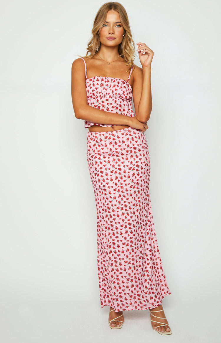 Yesterday Pink Floral Cami Top