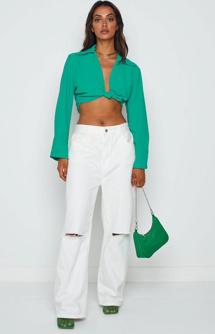 Lioness French Kiss Twist Shirt Green