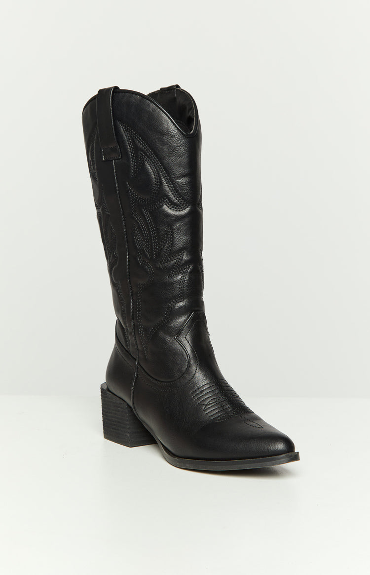 Therapy Ranger Black Cowboy Boots