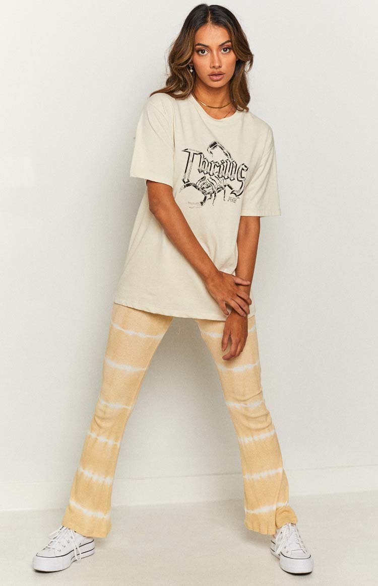 Laroi Tye Dye Flare Pants Yellow