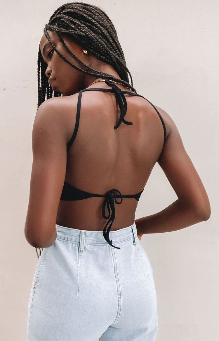 Wonderland Crop Top Black