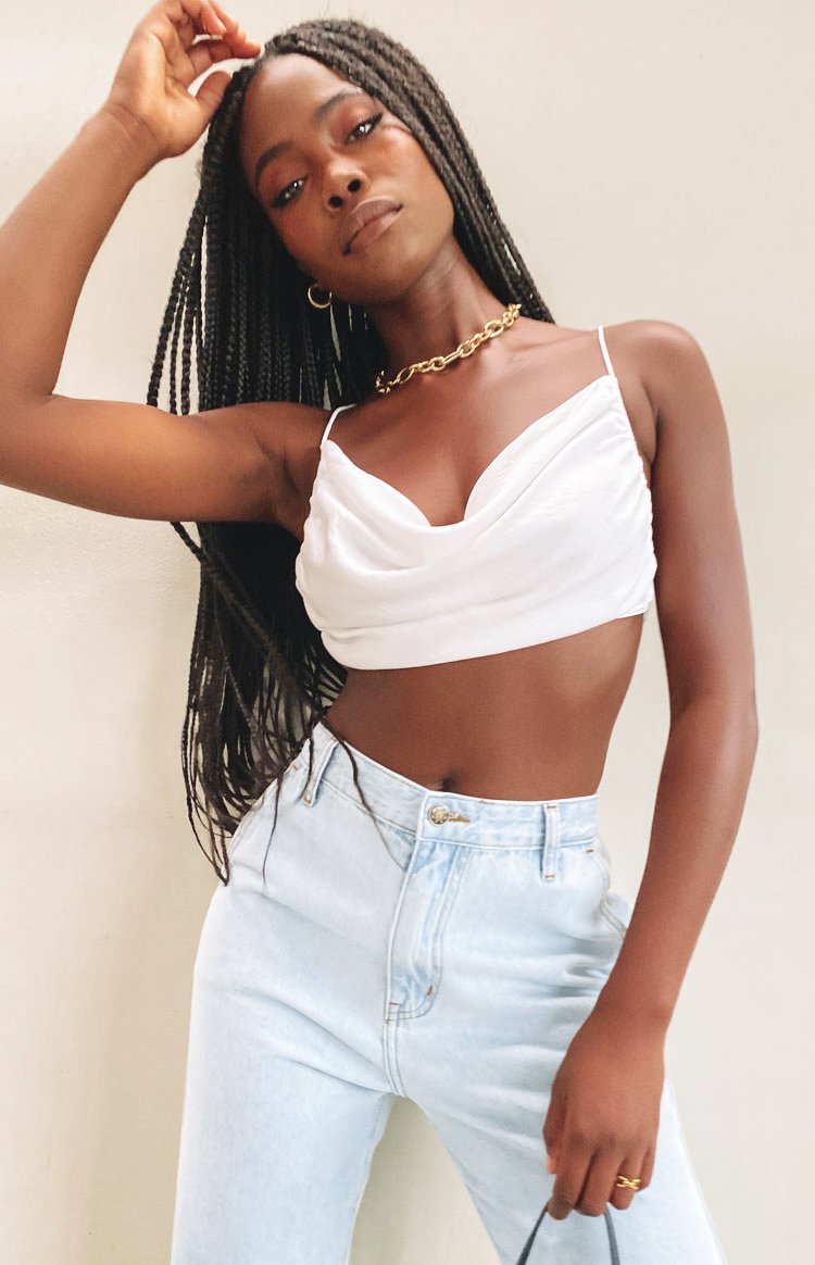 Lioness Born To Be Wild Crop Top White