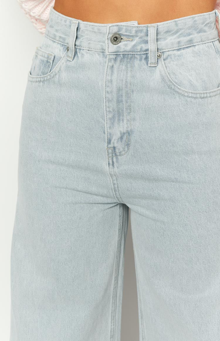 Marelle Light Denim Side Split Jeans