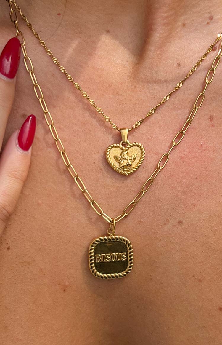 Cendré Bisous Gold Necklace
