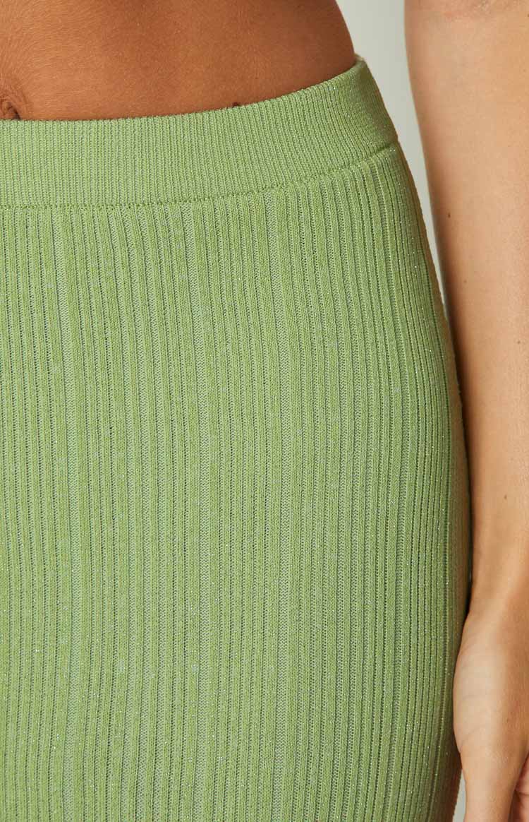 Wild Side Sage Midi Skirt