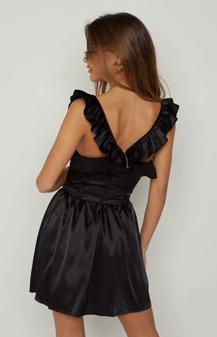 Tallulah Black Corset Mini Dress