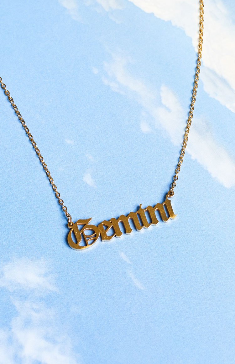 18k Star Sign Gold Necklace