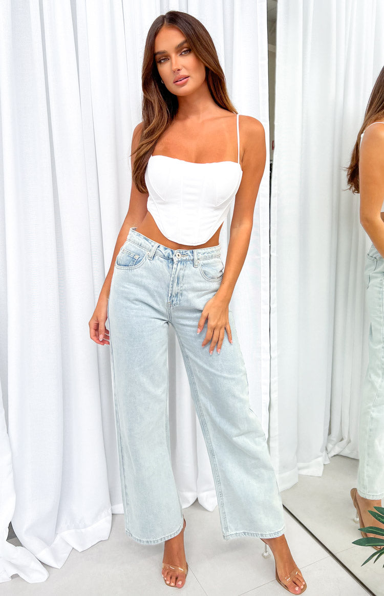 Willow White Corset Top