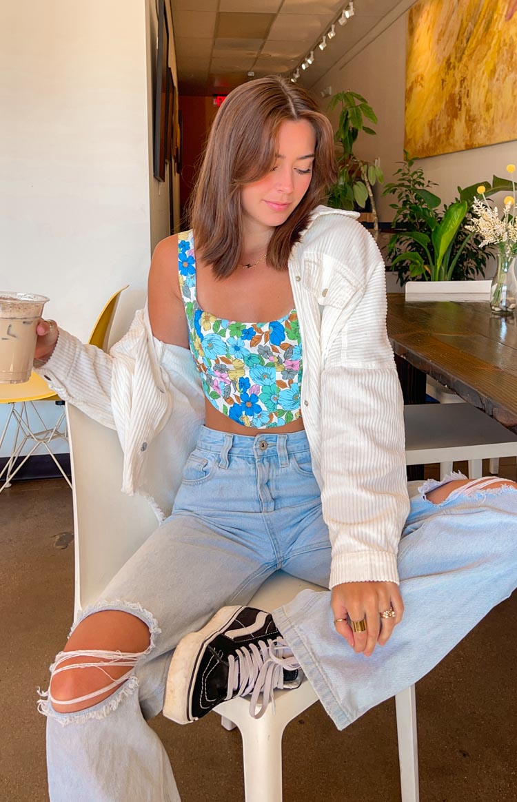 Rayna Cord Jacket Cream