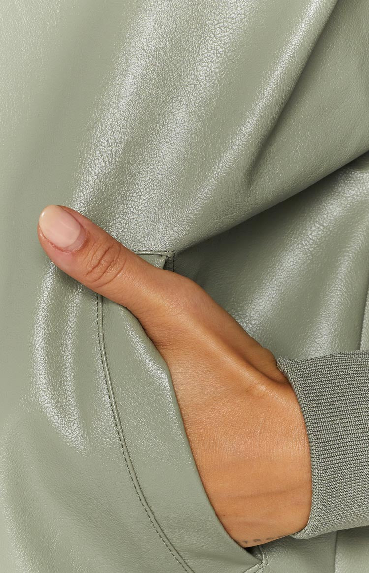 Steven Green PU Bomber Jacket