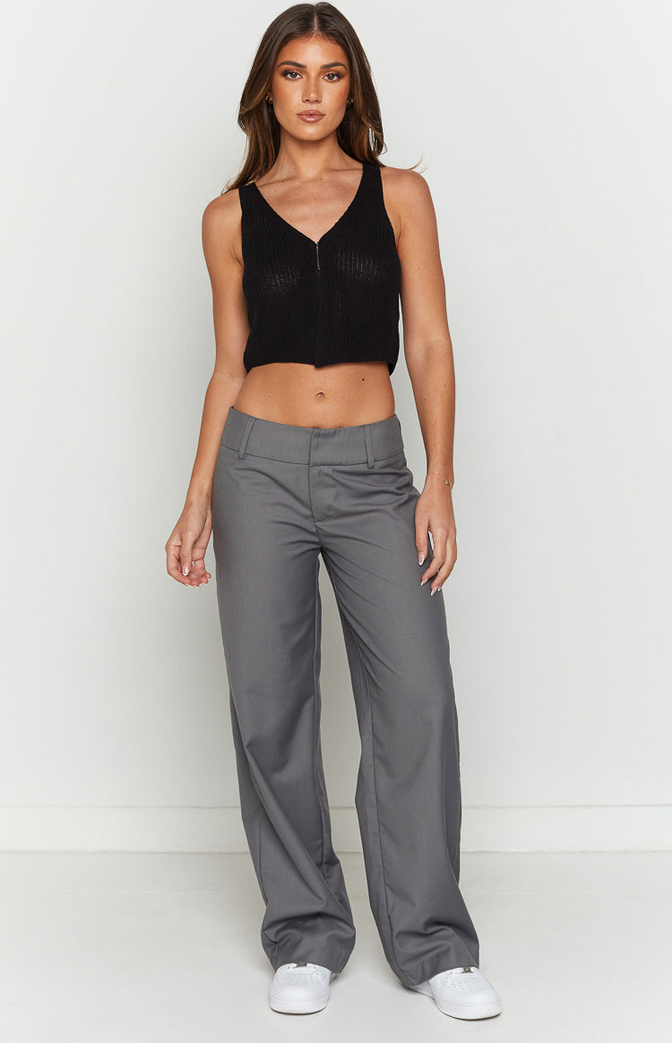 Ferrerah Black Ribbed Vest